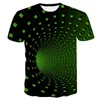 Heren t shirts mannen grappige 3D t-shirt zomer Vertigo bedrukte compressie hypnotische mannelijke tops shirt casual Harajuku korte mouw feest heren tees