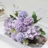 Decorative Flowers 5 Head Artificial Daisy Stamen Flower Bouquet Home Decoration Wedding Cutting Pasting Accessories