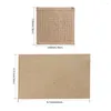 Table Mats Burlap Lace Placemats Sets Nature Jute Woven Coffee Tea Pads Tableware For Wedding Party Home Supply Decorations