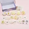 Dekorativa blommor Rose Fake Silk Flower For Home Decor Wedding Decoration Diy Craft Garland Presenttillbehör "" Mixed Artificial