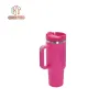 With Logo Mug Tumbler With Handle Insulated Tumblers Lids Straw Stainless Steel Coffee Termos CupSecond generation
