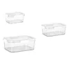 Storage Bottles AT69 -Refrigerator Food Containers With Lids Transparent Plastic Seal Tank Separate Vegetable Fruit Fresh Box