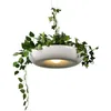 Kolye lambaları Nordic Pot Bitkiler LED LAMP LOFT BABYLON BAHÇE DIY Işık Oturma Odası Kafe Ev Aydınlatma İç Dekorasyon