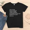 Camiseta feminina por favor, não fale comigo moda espanhola camisa mujer manga curta algodão feminino camisetas topos casual senhora camisa t