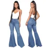 Jeans pour femmes printemps automne femme taille haute jean fermeture éclair mince denim pantalon élasticité femme pantalon évasé