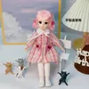 Poppen 30 cm Bjd-pop volledige set 1 6 Multi Joint Dress Up 3D Ogen Mode Prinses Kinderen Verjaardag Meisjes Diy Speelhuis Speelgoed 231122