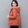 Trenchs de femmes manteaux 2023 coréen hiver veste à capuche femmes parkas à manches longues épaissir chaud coton jacke parka femme vêtements d'extérieur pardessus