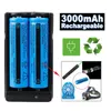 Аккумуляторы 4pack 11.1w 3000mah Актуальная батарея 3.7V Brc liion для фонарика факела лазер