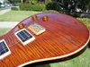 Vente chaude bonne qualité guitare électrique 2004 personnalisé 24 artiste marron tortue flamme 10 Top oiseaux-instruments de musique