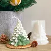 Bougies d'ornement de noël en Silicone, moule à bougies, bricolage d'arbre, artisanat, fabrication de plâtre, résine, savon, moules de cuisson, décoration de maison, 231121