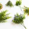 Decoratieve bloemen buiten binnen kunstmatig nep UV-bestendig Geen vervaging Babysbreath Plastic struiken Planten voor tuinraamdecoratie