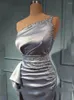 Party Dresses Gorgeous Satin Evening For Women Slimming Simple Sexy Backless Mermaid Off Shoulder Sleeveless Prom Gowns Custom Made