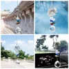 Trädgårdsdekorationer H D Crystal Guardian Angel Window Sun Catcher Collection Chakra Beads Suncatcher Home Decor Car Charm för bakre spegel 230422