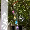 Garden Decorations H D Handmade Agate Wind Chime Rainbow Maker Crystal Ball Suncatcher Window Curtains Pendant Windchime for Home Decoration 230422