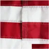 3X5Ft High Quality American Oxford Cloth Embroidered Flag Drop Delivery Dha6X