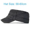 Kogelcaps gewassen katoen militair platte tophoed verstelbare mannen vrouwen cadet leger casual uniek ontwerp vintage honkbal outdoor 230421