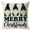 christmas decorative Pillow Decoration Cushion seat pillow green linen pillows sleeve home living Room Sofa