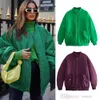 Windbreaker Designer Jacket Women 2023 New Autumn Winter Winter Coll Solid Long Sleeve Varsity Jackets Eversive Cotton Coats 9 Colors