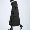 Women's Down Parkas Kjmyx Winter Womens Fashion Windproof Loose Parkas Plus Size Female Stylish Warm Black Jackets Lady Coats Street Outfits 231122