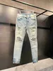 20ss HM001 Designer Biker Ripped Biker Slim Fit Motorcycle pour S Top Quality Jean Mans pour Homme