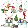 New Christmas Spiral Ornaments Tree Cartoon Hanging Home Party Decorations Drop Delivery Dhz39