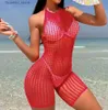 Sexy Socks Sexy Halter neck fishnet dress short panty body stocking bodystocking lingerie Q231122