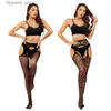 Sexy Sokken Vrouwen Sexy Bodystocking Kant Zachte Top Dij Hoge Panty + Jarretel Jarretellegordel Over De Knie Panty Bloemen Plus size Sokken Meisje Q231122