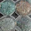 Acrylpoeders Vloeistoffen 1KG Groothandel Gemengde grootte Holografische nagels Pailletten Manicure Glittervlokken Pailetten Nagelkunstdecoratie Lichaams-/gezichtsglitter 231121