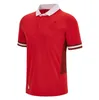 T-shirt da uomo 2024 New Wales Rugby Jersey Maglie della squadra nazionale Cymru Sever Versione Coppa del mondo Polo T-shirt Top Welsh Rugby Training Jesery Taglia S-5xl