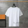 Casual Men's T-shirt Designer słynna męska koszulka bawełniana oddychająca koszula damska para szczupła za okrągła szyja koszulka z krótkim rękawem czarno-biała koszulka