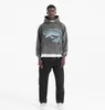 Great White Shark High Street Vintage gewassen oude casual veelzijdige hoodie voor heren