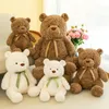 Christmas New Cartoon Bear Doll Plush Toy Soft Fill Throw Pillow Comfort Sleeping Toy Holiday Gift