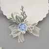 Charme pulseiras nupcial dama de honra corsage pulso flor pogal festivais casamento pérola celebrações acessórios suprimentos
