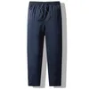 Pantalons pour hommes Couleur unie Hommes Chauds Pantalons de survêtement d'hiver confortables avec poches de taille élastiques Idéal pour l'exercice de jogging Tenue décontracté Doux