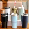 20oz stainless steel Tumbler Cups With Straw vehicle-mounted Car Mugs American large-capacity desktop office Water Bottles