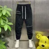 Jeans da uomo Autunno Inverno Hip Hop Harajuku Streetwear Multi-Zip Pantaloni sportivi neri Pantaloni sportivi da jogging casual caldi e spessi Abbigliamento da uomo di marca