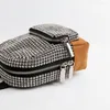 Schultaschen Classic Diamonds Rucksack für Frauen/Männer Shiny Strass Schulter Messenger Patchwork Mini Bookpack Handytasche Mochilas