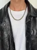 Anhänger Halsketten Edelstahl Kubanische Kette Gold Schwarz Mode Hip Hop Männer und Frauen Halskette Bunte Choke Ring Metall Schmuck