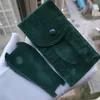 Orologi di scatole Custodie per uomini e donne utilizzano la custodia da viaggio di lusso in morbido velluto verde 116610 116660 126710 Custodia per orologio Pouch169U