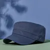 Caps de bola 2023 Primavera e verão Exército de algodão Flat Hat Homem Outdoor Casual Sun Hats Man Cap 5560cm 6065cm 230421