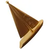 Storage Bags Solid Brass Boat Figurine Small Statue House Decoration Sailboat Figurines Collectable Gift