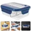 Dinnerware Lunch Boxs Fruit Container Crisper Boxes Holder Glass Containers Bento Portable