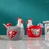 Bottiglie di stoccaggio Barattolo da cucina Contenitore Ceramica Spezie Creativo Bottiglia a forma di animale carino Sigillato Decorazione della casa Organizzatore