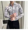 Men's Casual Shirts Clothing Fashion Vintage Printed Maglia Long Sleeve Dress Spring Hawaiian Beach Viking Man Social Shirt