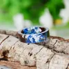 2024Houthars Ring Transparante Epoxyhars Ring Mode Handgemaakte Gedroogde Bloem Bruiloft Sieraden Liefde Ring voor Vrouwen