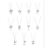 Redleaf Fashion Bussdown Inledande minimalistiska fina smycken guldpläterade Sier Letter Necklace för män kvinnor