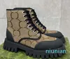 DesignerLace-Up Hoge kwaliteit Heren Dames Halve laars Klassieke stijl Schoenen Winter Herfst SneeuwNylon Canvas Ankl