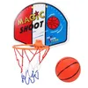 Other Sporting Goods Plastic Toy Backboard Indoor Kids Sport Adjustable Hanging Basket Box Children's Basketball Board WIth Ball 231121