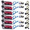 Ver009 USB Riser Ver 009s Express Cards 1x 4x 8x 16x Extender PCIe Riser Card Sata 15pin to 6 pin power zz