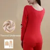 Women's Thermal Underwear Women's Thermal Underwear Men Winter Clothes Seamless Thick Double Layer Warm Lingerie Women Thermal Clothing Set Woman 2 Pieces 231122